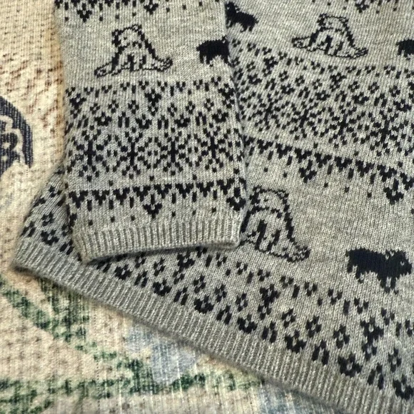 Tartine et Chocolat Gray and Black Patterned Cardigan - Picture 7 of 8